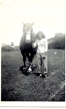 Mom & her horse Frank